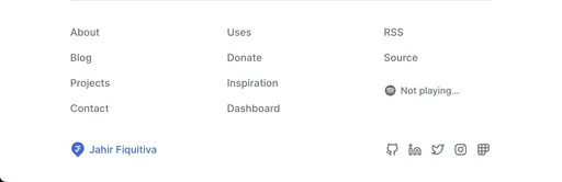 New website
footer design