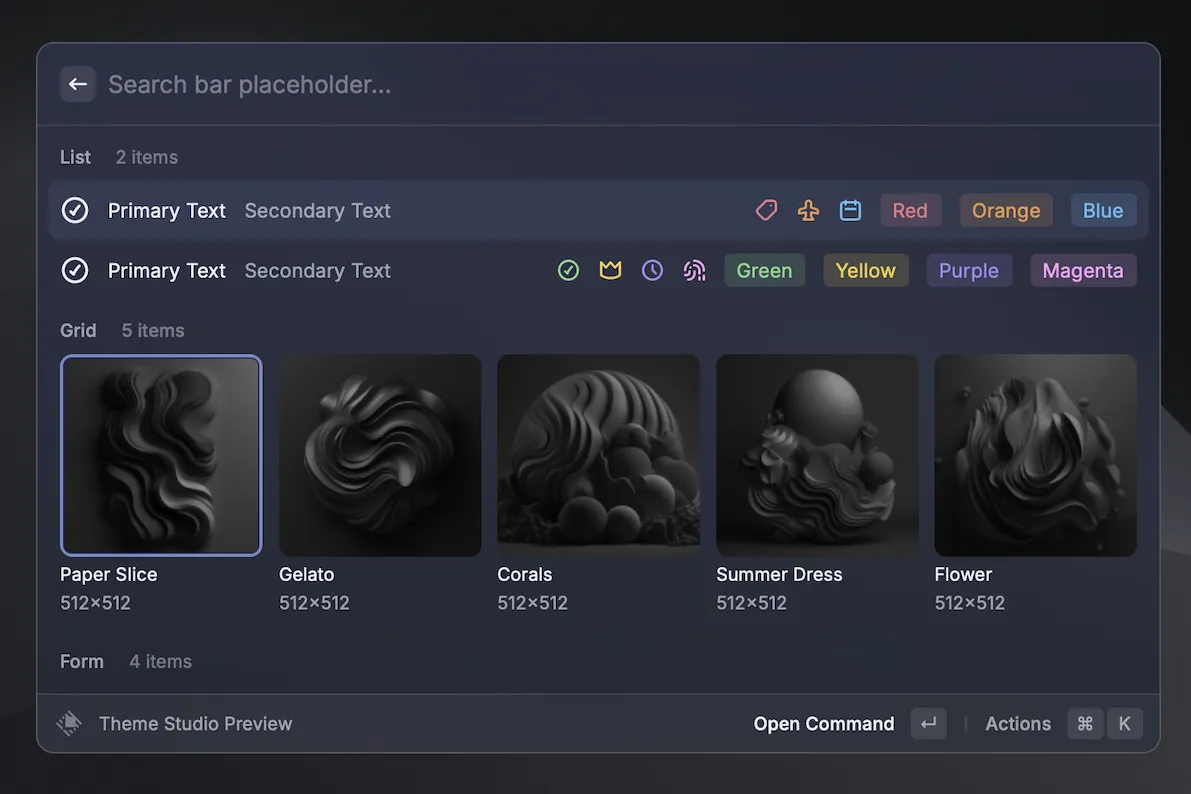 Dark Raycast theme